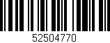 Código de barras (EAN, GTIN, SKU, ISBN): '52504770'