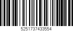 Código de barras (EAN, GTIN, SKU, ISBN): '5251737433554'