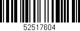 Código de barras (EAN, GTIN, SKU, ISBN): '52517604'