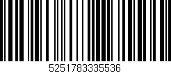 Código de barras (EAN, GTIN, SKU, ISBN): '5251783335536'