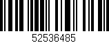 Código de barras (EAN, GTIN, SKU, ISBN): '52536485'