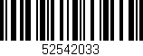 Código de barras (EAN, GTIN, SKU, ISBN): '52542033'