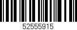 Código de barras (EAN, GTIN, SKU, ISBN): '52555915'