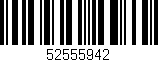 Código de barras (EAN, GTIN, SKU, ISBN): '52555942'