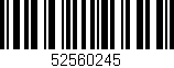 Código de barras (EAN, GTIN, SKU, ISBN): '52560245'