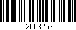 Código de barras (EAN, GTIN, SKU, ISBN): '52663252'