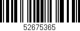 Código de barras (EAN, GTIN, SKU, ISBN): '52675365'