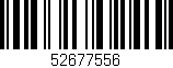 Código de barras (EAN, GTIN, SKU, ISBN): '52677556'