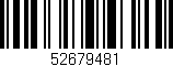 Código de barras (EAN, GTIN, SKU, ISBN): '52679481'