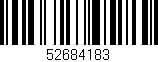Código de barras (EAN, GTIN, SKU, ISBN): '52684183'
