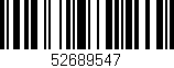 Código de barras (EAN, GTIN, SKU, ISBN): '52689547'