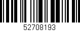 Código de barras (EAN, GTIN, SKU, ISBN): '52708193'