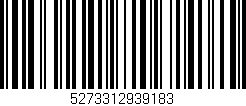 Código de barras (EAN, GTIN, SKU, ISBN): '5273312939183'