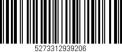 Código de barras (EAN, GTIN, SKU, ISBN): '5273312939206'