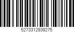Código de barras (EAN, GTIN, SKU, ISBN): '5273312939275'
