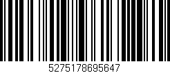 Código de barras (EAN, GTIN, SKU, ISBN): '5275178695647'