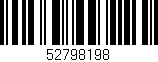 Código de barras (EAN, GTIN, SKU, ISBN): '52798198'