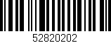 Código de barras (EAN, GTIN, SKU, ISBN): '52820202'