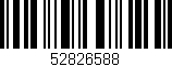 Código de barras (EAN, GTIN, SKU, ISBN): '52826588'