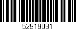 Código de barras (EAN, GTIN, SKU, ISBN): '52919091'