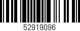 Código de barras (EAN, GTIN, SKU, ISBN): '52919096'