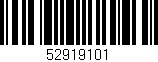 Código de barras (EAN, GTIN, SKU, ISBN): '52919101'