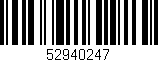 Código de barras (EAN, GTIN, SKU, ISBN): '52940247'