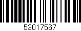 Código de barras (EAN, GTIN, SKU, ISBN): '53017567'