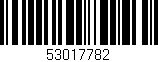 Código de barras (EAN, GTIN, SKU, ISBN): '53017782'