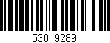 Código de barras (EAN, GTIN, SKU, ISBN): '53019289'