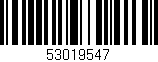 Código de barras (EAN, GTIN, SKU, ISBN): '53019547'