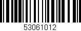 Código de barras (EAN, GTIN, SKU, ISBN): '53061012'