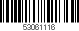 Código de barras (EAN, GTIN, SKU, ISBN): '53061116'