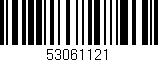Código de barras (EAN, GTIN, SKU, ISBN): '53061121'