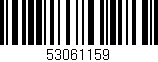 Código de barras (EAN, GTIN, SKU, ISBN): '53061159'