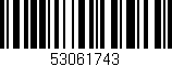 Código de barras (EAN, GTIN, SKU, ISBN): '53061743'