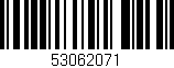 Código de barras (EAN, GTIN, SKU, ISBN): '53062071'