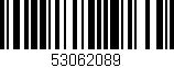 Código de barras (EAN, GTIN, SKU, ISBN): '53062089'