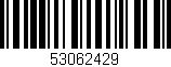 Código de barras (EAN, GTIN, SKU, ISBN): '53062429'