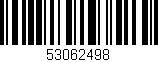 Código de barras (EAN, GTIN, SKU, ISBN): '53062498'