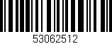 Código de barras (EAN, GTIN, SKU, ISBN): '53062512'