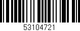 Código de barras (EAN, GTIN, SKU, ISBN): '53104721'