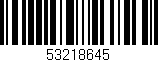 Código de barras (EAN, GTIN, SKU, ISBN): '53218645'