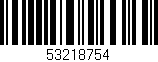 Código de barras (EAN, GTIN, SKU, ISBN): '53218754'