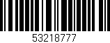 Código de barras (EAN, GTIN, SKU, ISBN): '53218777'