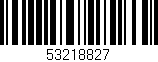 Código de barras (EAN, GTIN, SKU, ISBN): '53218827'
