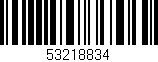 Código de barras (EAN, GTIN, SKU, ISBN): '53218834'