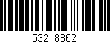 Código de barras (EAN, GTIN, SKU, ISBN): '53218862'