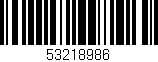 Código de barras (EAN, GTIN, SKU, ISBN): '53218986'