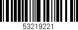 Código de barras (EAN, GTIN, SKU, ISBN): '53219221'